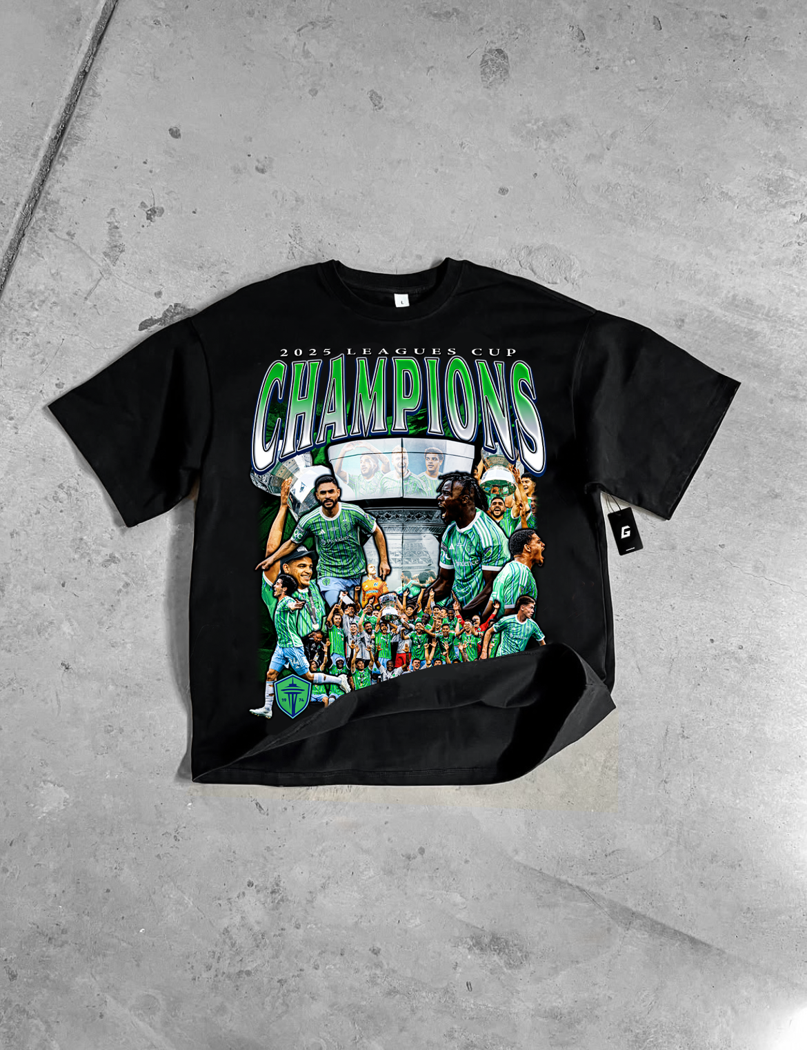SOUNDERS "LEAGUES CUP CHAMPS" TEE