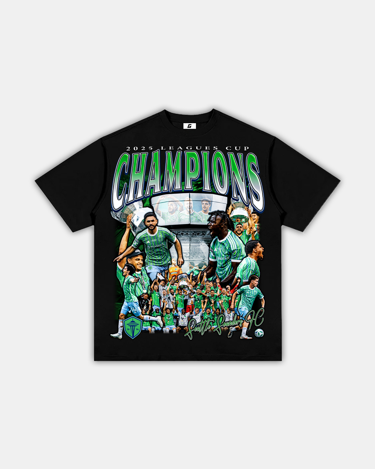 SOUNDERS "LEAGUES CUP CHAMPS" TEE